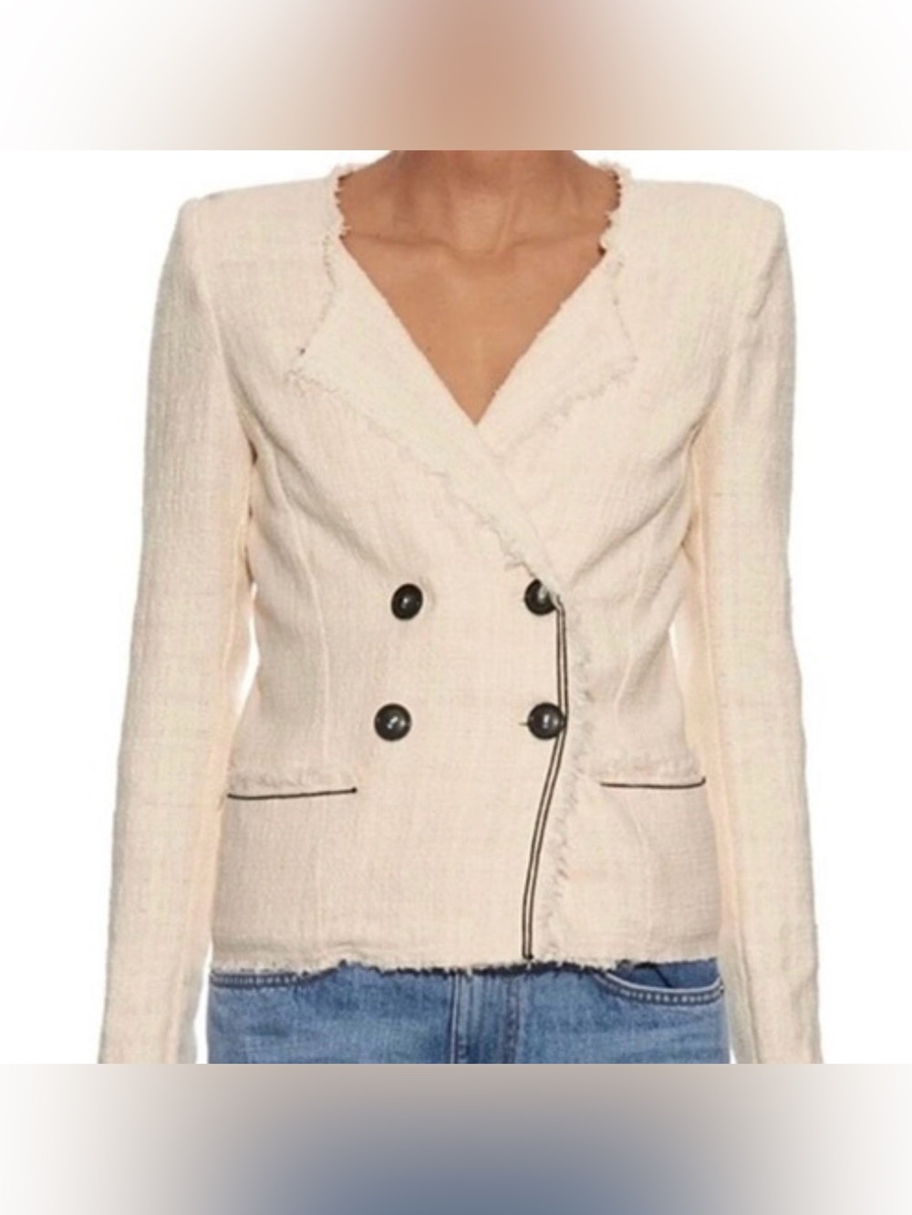 Isabel Marant Flenn Tweed double breasted jacket